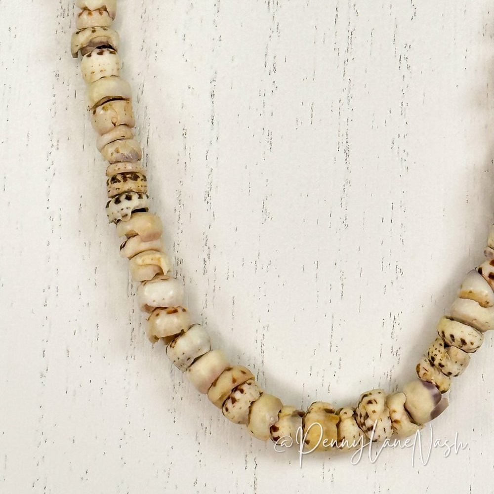Vintage Seashells Chain Beads Necklace - Picture 2 of 6